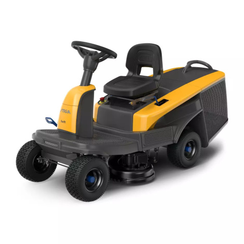 Zestaw promocyjny Traktor akumulatorowy STIGA Swift 372e 3x5 Ah + podwójna szybka ładowarka Zestaw promocyjny Traktor akumulatorowy STIGA Swift 372e 3x5 Ah + podwójna szybka ładowarka