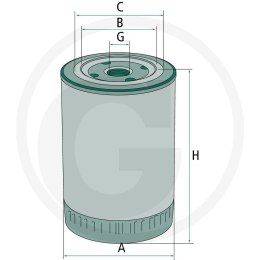 Filtr oleju silnikowego GRANIT 1329020C2 Case IH